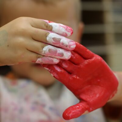 art explore paint hands