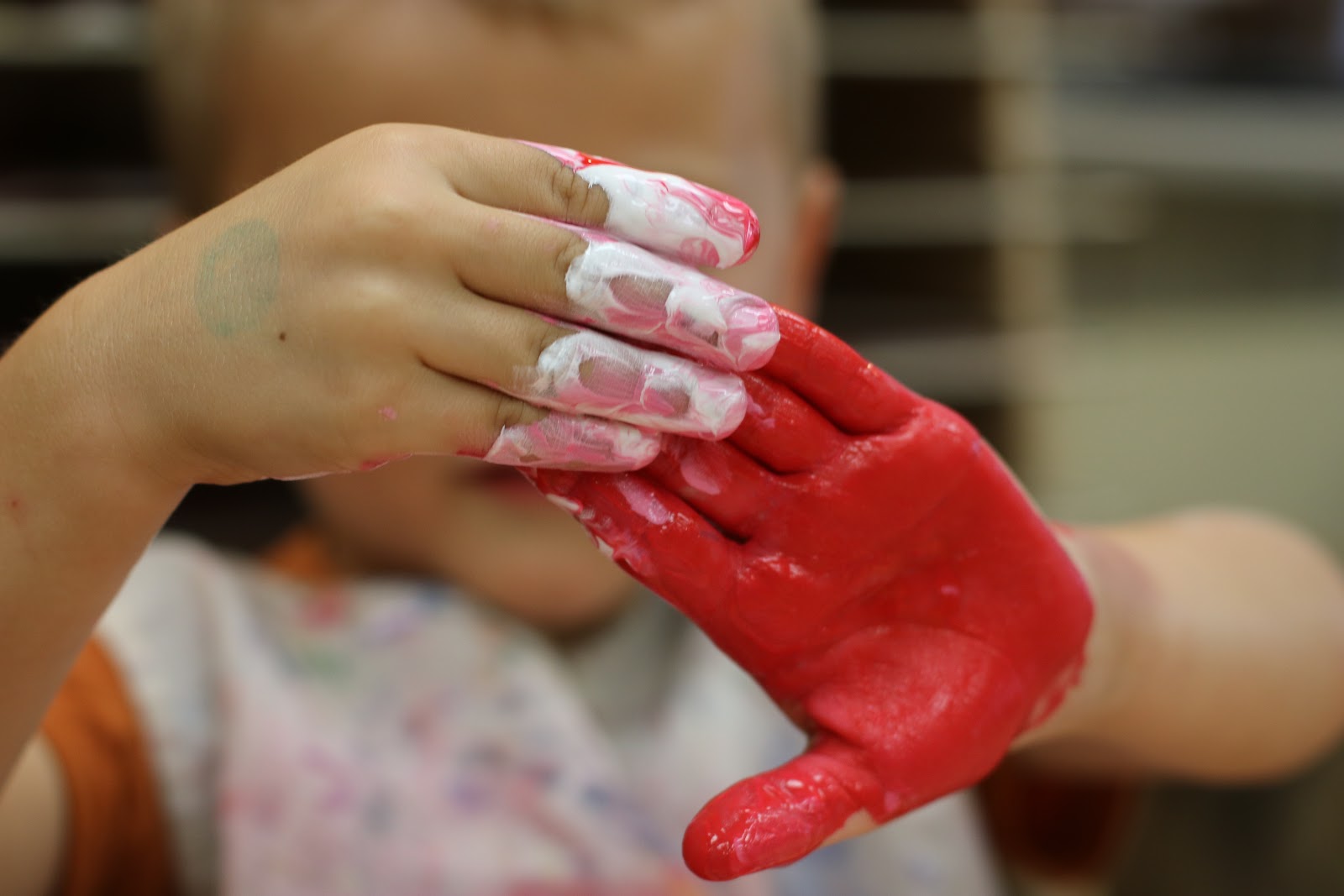 art explore paint hands