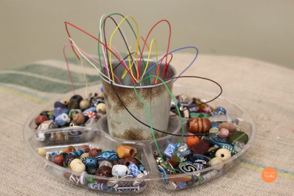 relish trays to avoid clutter with the loose parts